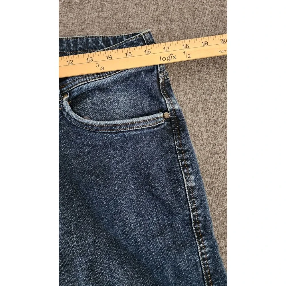 Kuhl Ryder Denim Jeans Men’s 34X32  Indigo Dye Articulated Knees Workwear